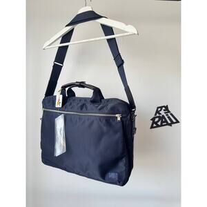 Porter Yoshida LIFT 2 Way Navy Briefcase Messenger Bag